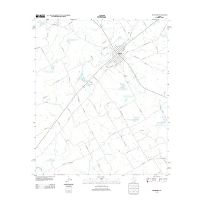 2013 Map of Hubbard, 2013 Print