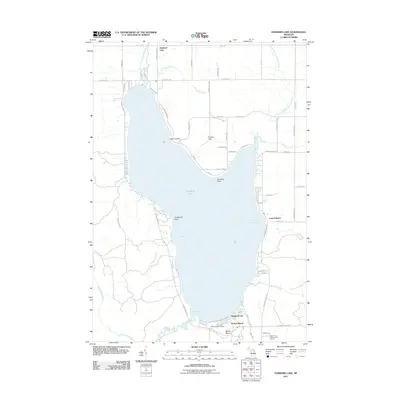 2011 Map of Hubbard Lake, 2011 Print