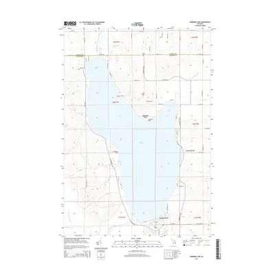2014 Map of Hubbard Lake, 2014 Print