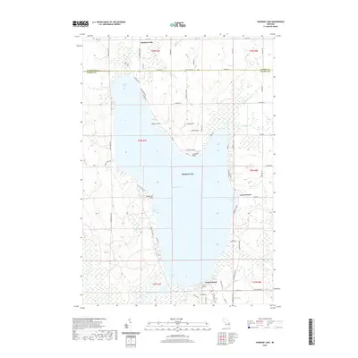 2019 Map of Hubbard Lake, 2019 Print