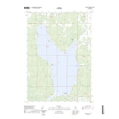 2023 Map of Hubbard Lake, 2023 Print