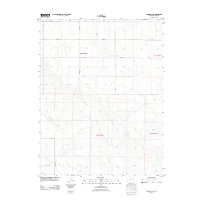 2013 Map of Hubbard Lake, 2013 Print
