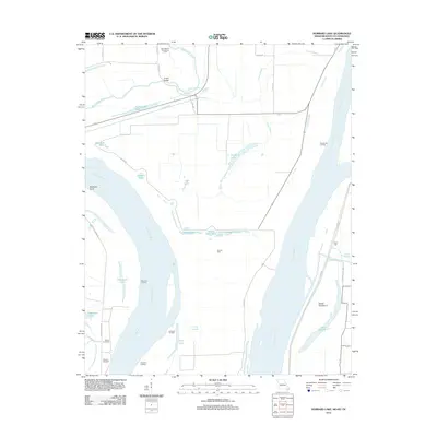 2012 Map of Hubbard Lake, 2012 Print