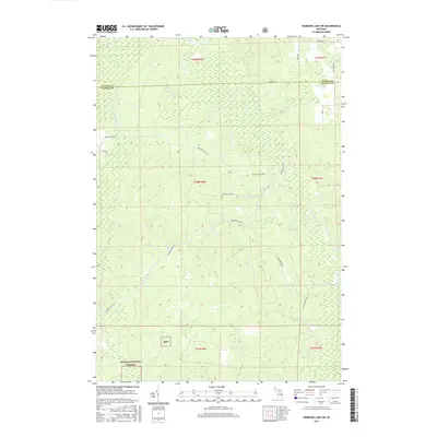 2017 Map of Hubbard Lake SW, 2017 Print