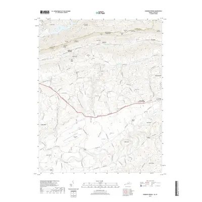 2019 Map of Hubbard Springs, 2019 Print