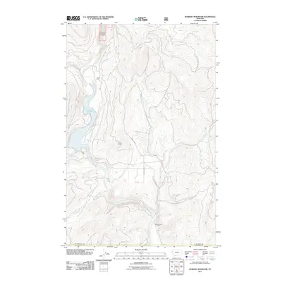 2011 Map of Hubbart Reservoir, 2011 Print
