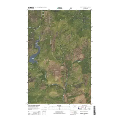 2014 Map of Hubbart Reservoir, 2014 Print