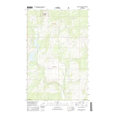 2017 Map of Hubbart Reservoir, 2017 Print