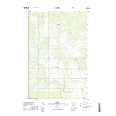 2020 Map of Hubbart Reservoir, 2020 Print