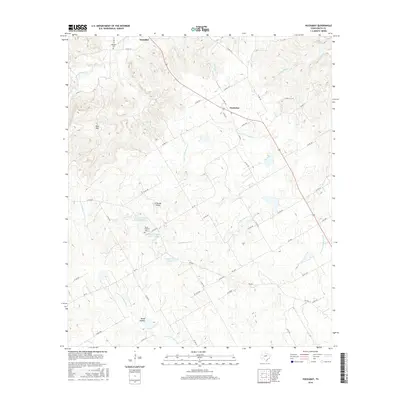 2016 Map of Huckabay, 2016 Print