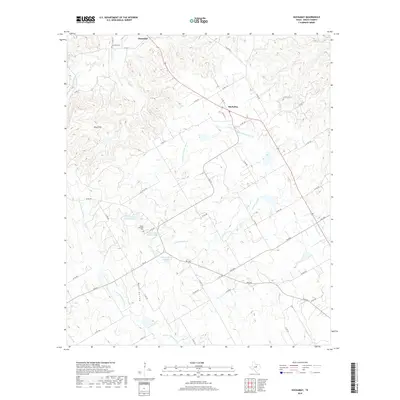 2019 Map of Huckabay, 2019 Print