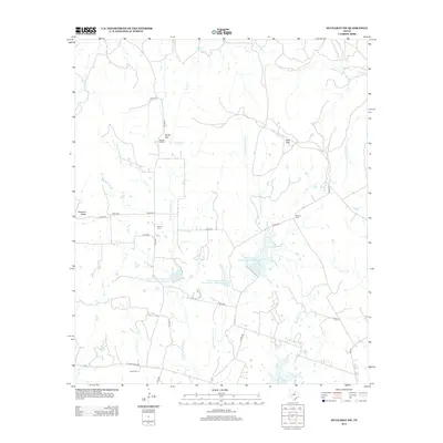 2012 Map of Huckabay SW, 2012 Print