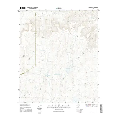 2016 Map of Huckabay SW, 2016 Print