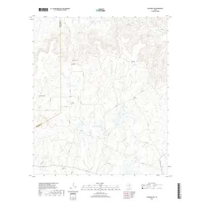 2019 Map of Huckabay SW, 2019 Print