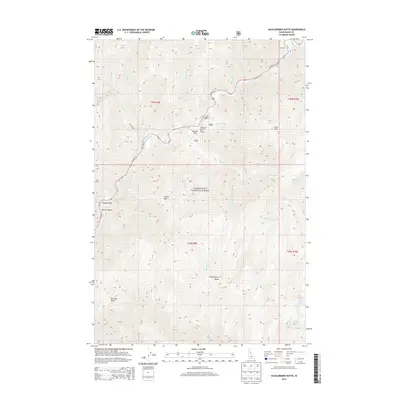 2014 Map of Huckleberry Butte, 2014 Print
