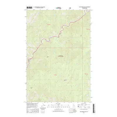2017 Map of Huckleberry Butte, 2017 Print