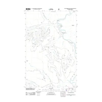 2011 Map of Huckleberry Mountain, 2011 Print