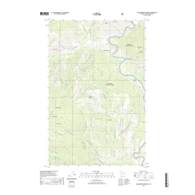 2020 Map of Huckleberry Mountain, 2020 Print