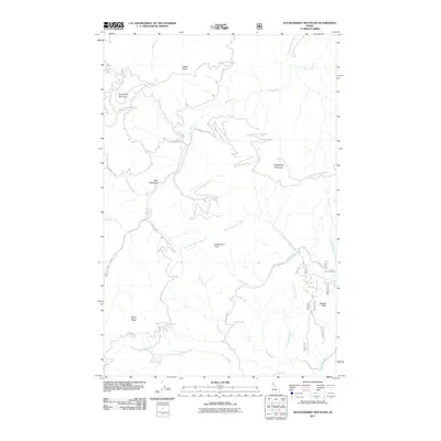 2011 Map of Huckleberry Mountain, 2011 Print