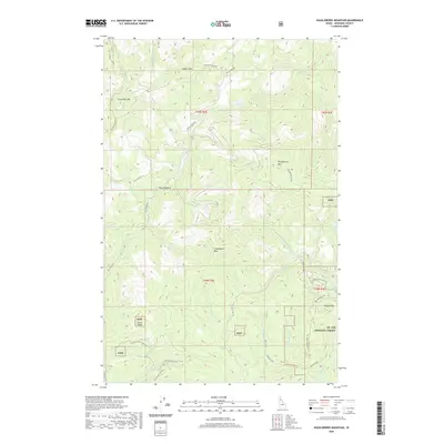 2020 Map of Huckleberry Mountain, 2020 Print