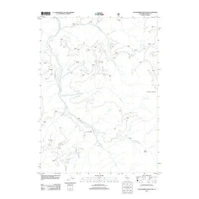 2012 Map of Huckleberry Mountain, 2012 Print