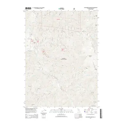 2015 Map of Huckleberry Mountain, 2015 Print