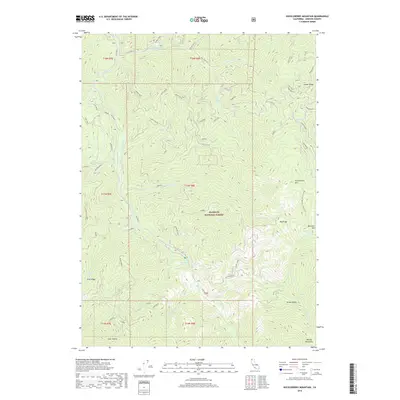 2018 Map of Huckleberry Mountain, 2018 Print