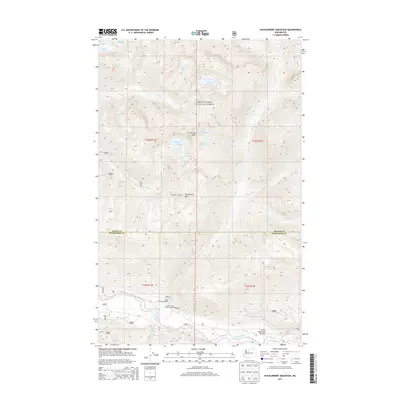 2014 Map of Huckleberry Mountain, 2014 Print