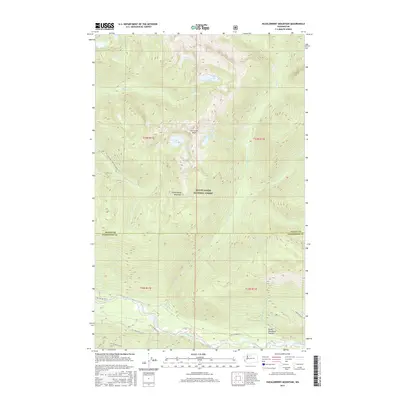 2017 Map of Huckleberry Mountain, 2017 Print