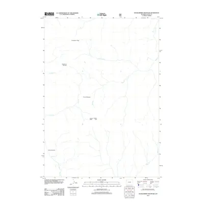 2012 Map of Huckleberry Mountain, 2012 Print