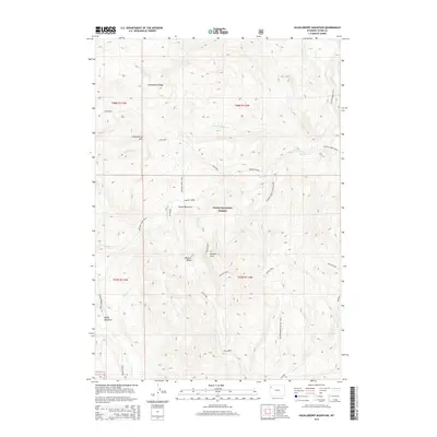 2015 Map of Huckleberry Mountain, 2015 Print