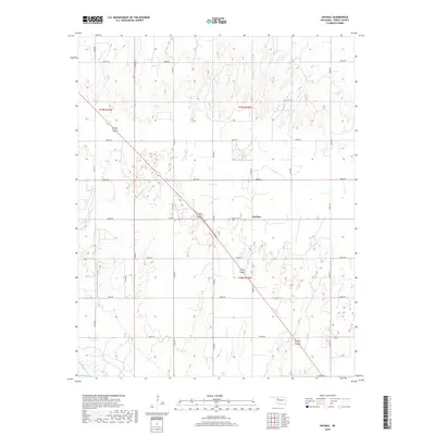 2018 Map of Hucmac, 2018 Print