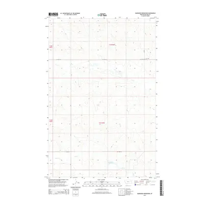 2014 Map of Hudiburgh Reservoir, 2014 Print