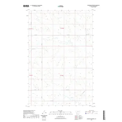 2020 Map of Hudiburgh Reservoir, 2020 Print