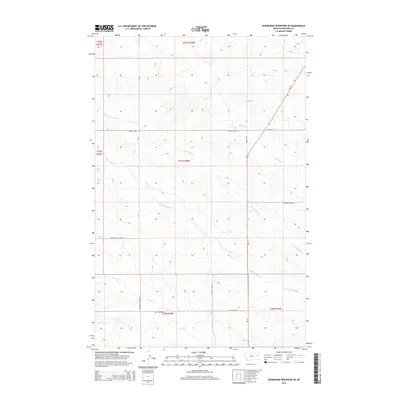 2014 Map of Hudiburgh Reservoir SE, 2014 Print