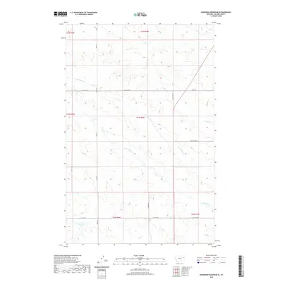 2020 Map of Hudiburgh Reservoir SE, 2020 Print