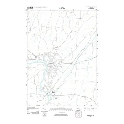 2010 Map of Hudson Falls, 2010 Print