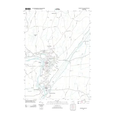 2013 Map of Hudson Falls, 2013 Print