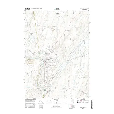 2016 Map of Hudson Falls, 2016 Print