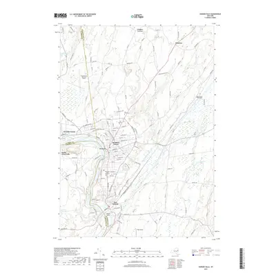 2019 Map of Hudson Falls, 2019 Print