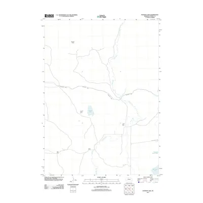 2011 Map of Hudson Lake, 2011 Print