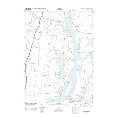 2013 Map of Hudson North, 2013 Print