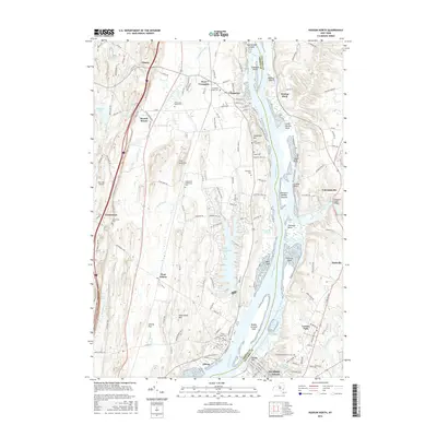 2016 Map of Hudson North, 2016 Print