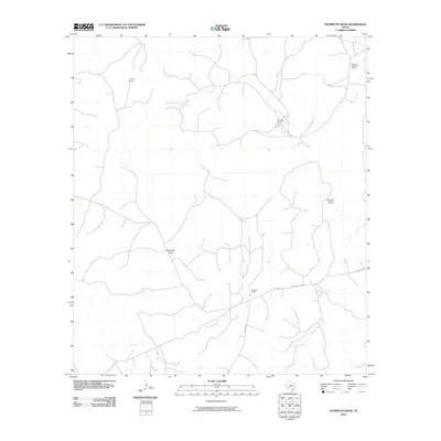 2010 Map of Hudspeth Draw, 2010 Print