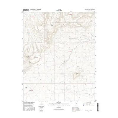 2017 Map of Huerfanito Peak, 2017 Print