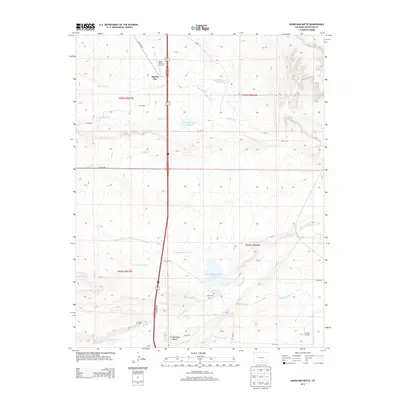 2013 Map of Huerfano Butte, 2013 Print