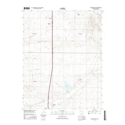 2016 Map of Huerfano Butte, 2016 Print