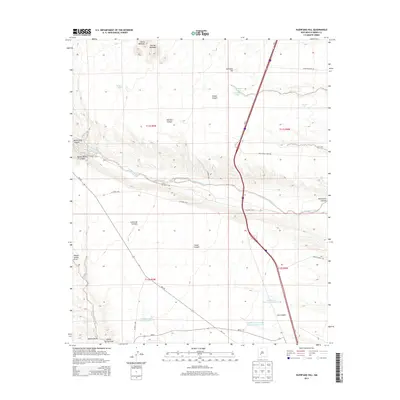 2013 Map of Huerfano Hill, 2013 Print