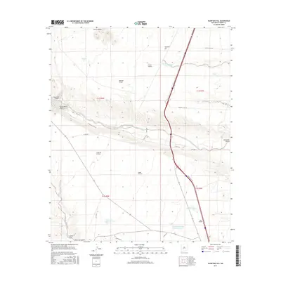 2017 Map of Huerfano Hill, 2017 Print
