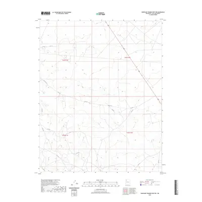 2020 Map of Huerfano Trading Post NW, 2020 Print